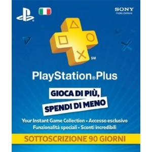 PlayStation Plus Card: Abbonamento 90 Giorni