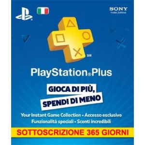 PlayStation Plus Card Abbonamento 365 Giorni (PS3, PS4, PSVITA, PSP)