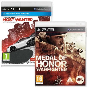 Medal Of Honor Warfighter + Need For Speed Most Wanted (PS3)