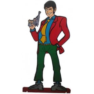 Lupin - sagoma in legno con base a terra