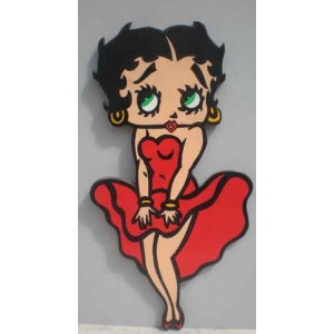 Betty Boop sagoma in legno (appendibile)