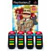 Buzz! 3 giochi + 4 pulsanti Buzzer (usato) (PS2)